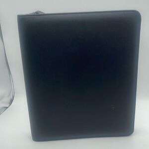 Franklin Covey Zip Binder Planner Portfolio Business School Office Black